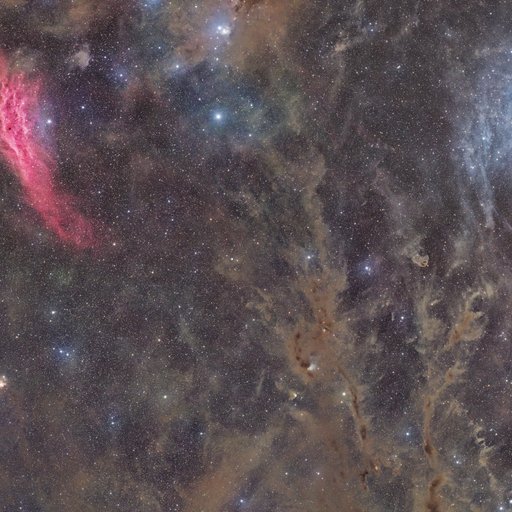 Mosaico de California a las Pléyades